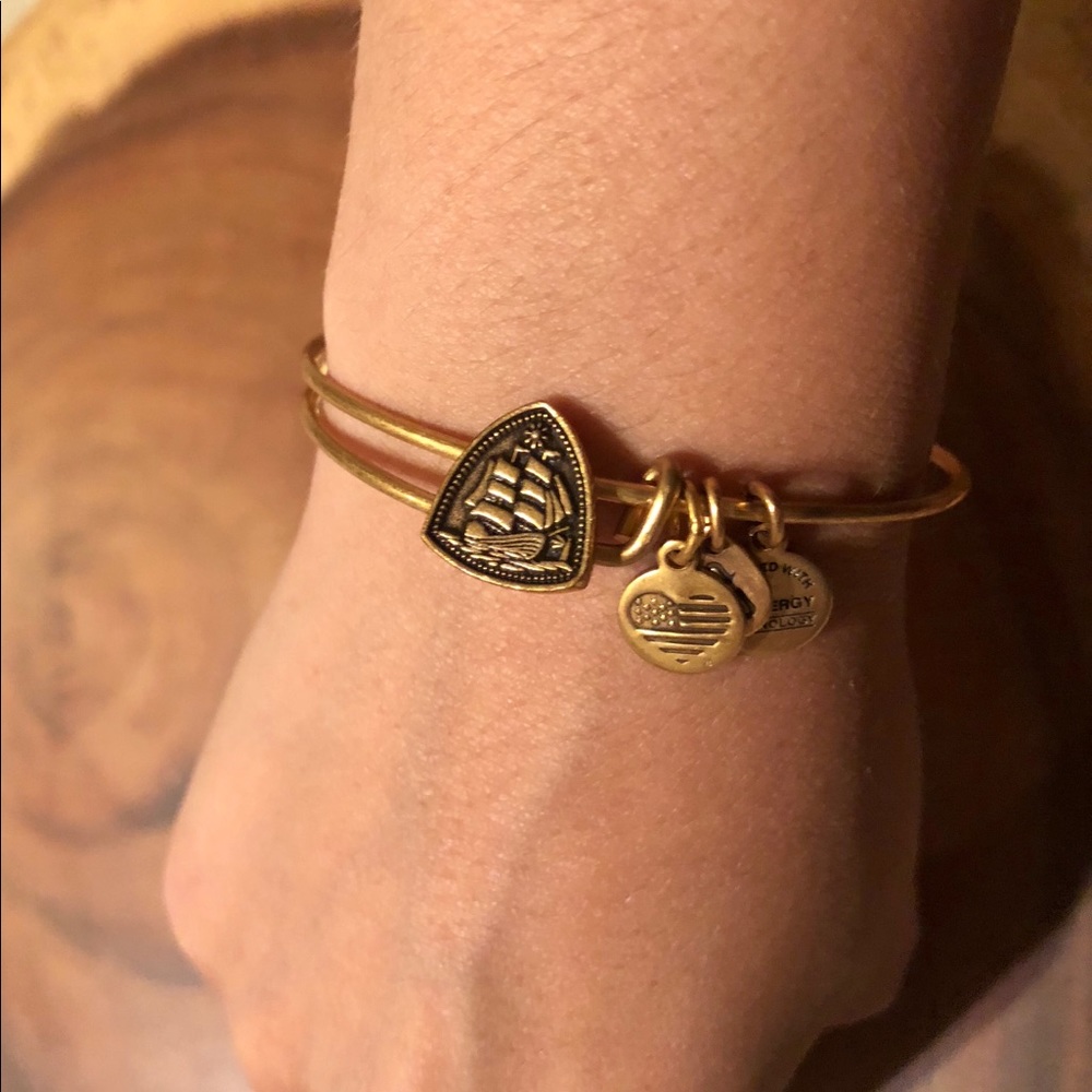 Alex & Ani Ship Charm Bangle